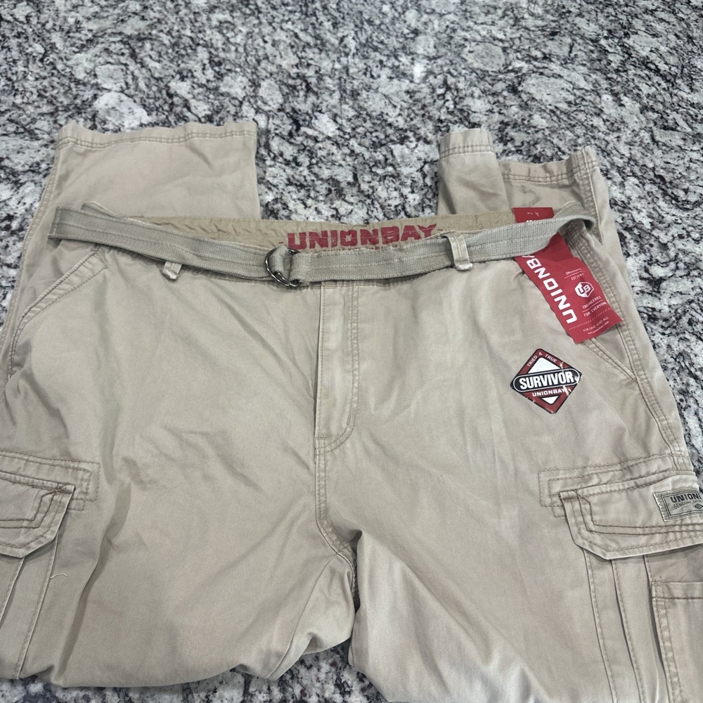 UNIONBAY Men's Survivor Relaxed Fit Cargo Pant Big and Tall 48X32
